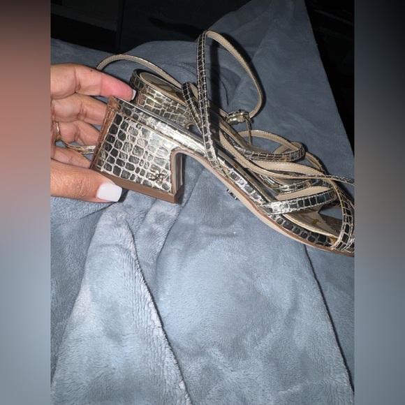 Sam Edelman Metallic Block Heel Sandals
Whitley - Picture 7 of 13